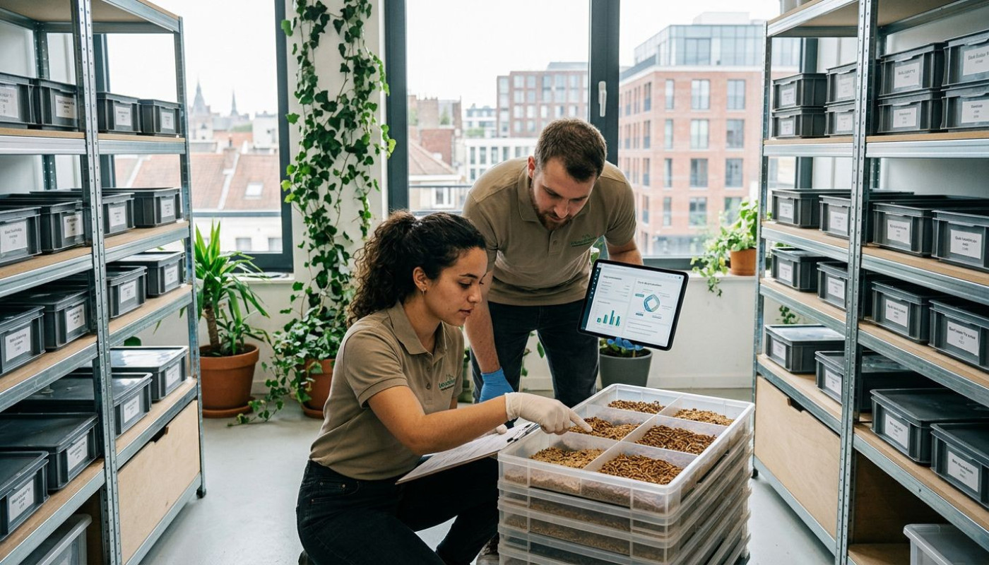 Quand la réglementation redéfinit l’élevage des insectes en ferme urbaine